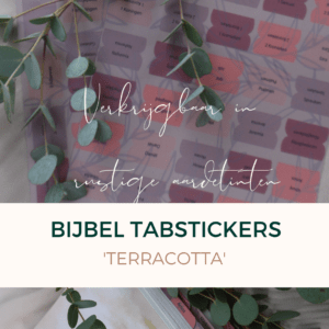 bijbel tabstickers 'Terracotta'