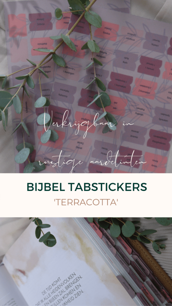 bijbel tabstickers 'Terracotta'